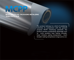 MCPP GAS-FILLED PACKAGING METALIZING SUBSTRATE FILM